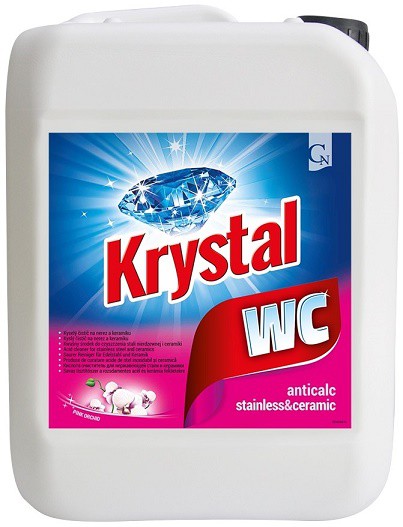 Krystal WC kyselý na nerez a keram. růžo | Čistící, dezinf.prostř., dezodoranty - Přípravky na WC - Čističe WC